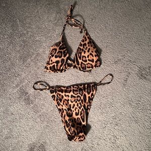 Matte Collection Gabriel 2 piece leopard bikini